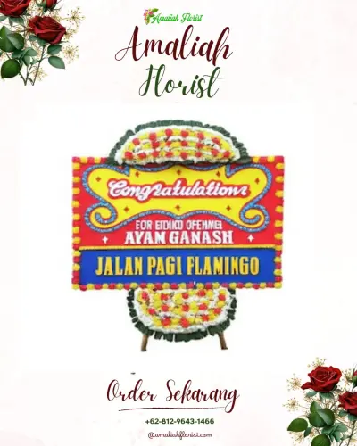 Bunga Papan Congratulation di Tembok